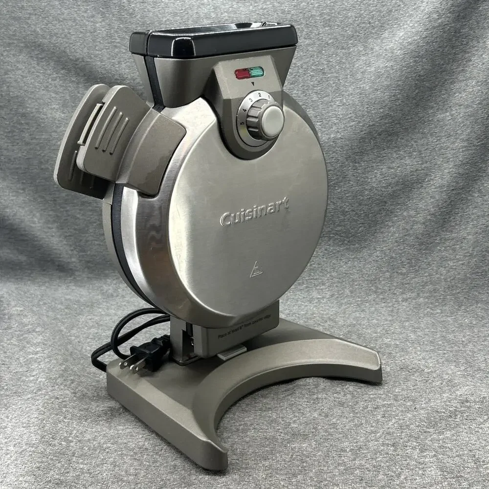 Cuisinart VWM-200PC1 Vertical Belgian Waffle Maker Stainless Steel Tested WORKS